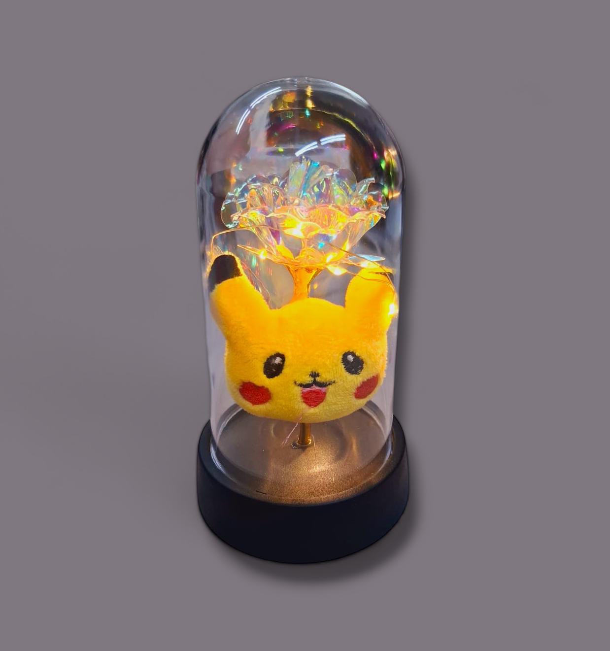 ROSA ENCAPSULADA DE PERSONAJES PIKACHU