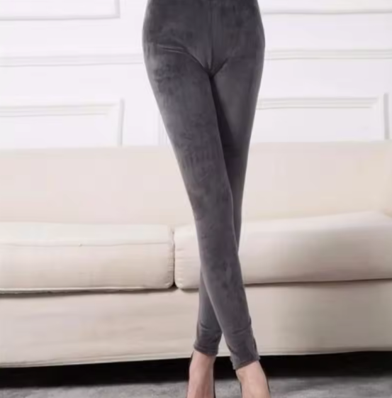 LEGGINS KANGYE TERCIOPELO GRIS CLARO