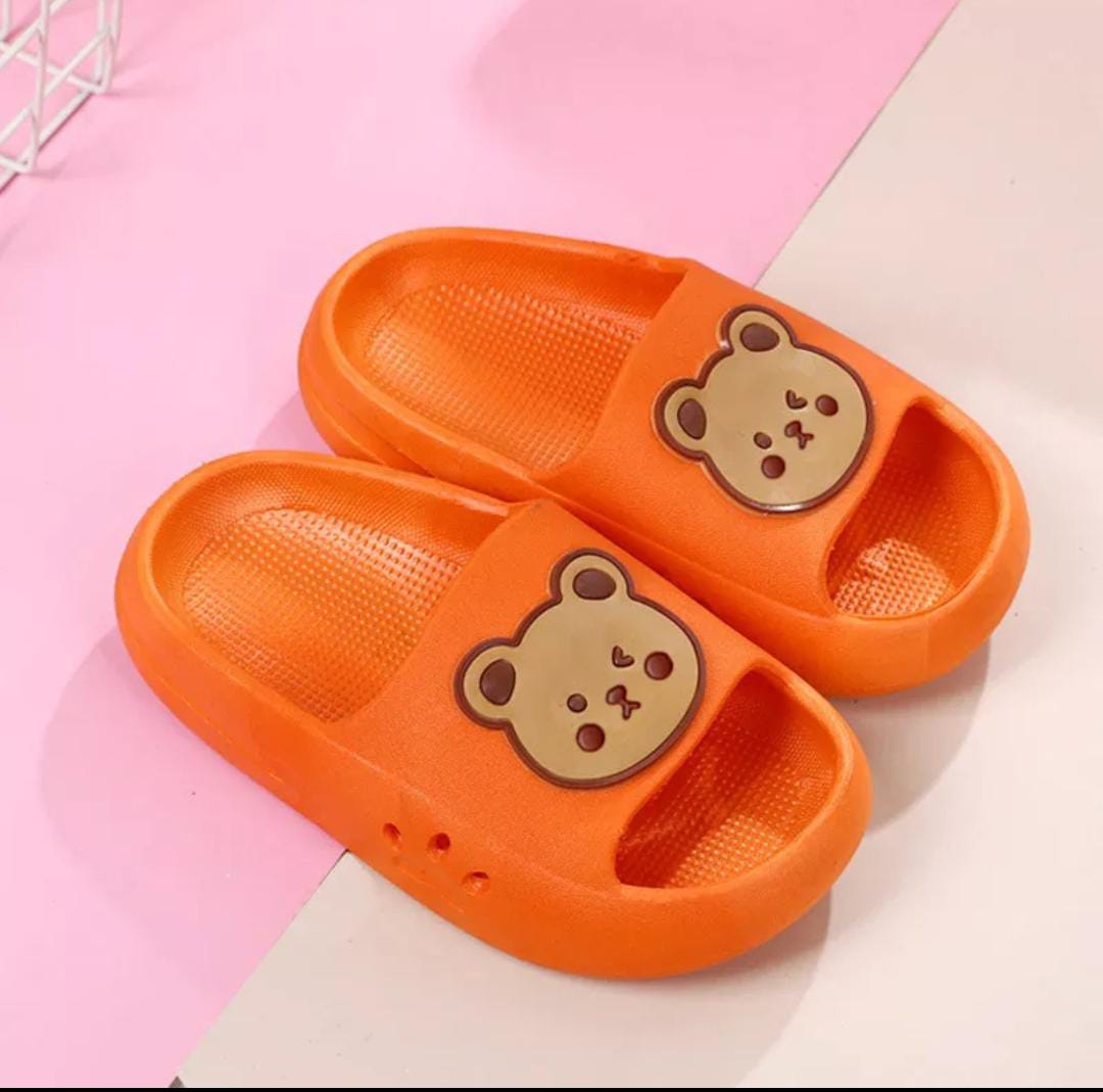 SANDALIAS DE OSITO PARA NIÑOS NARANJA T-24-25(14cm)