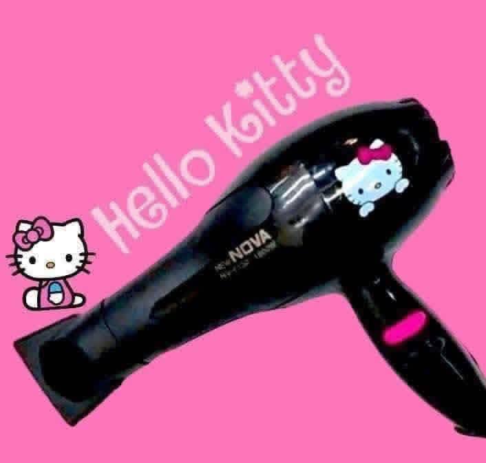 SECADORA DE CABELLO HELLO KITTY NEGRO