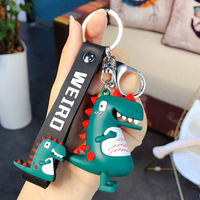 LLAVERO DINOSAURIO WEIRO VERDE