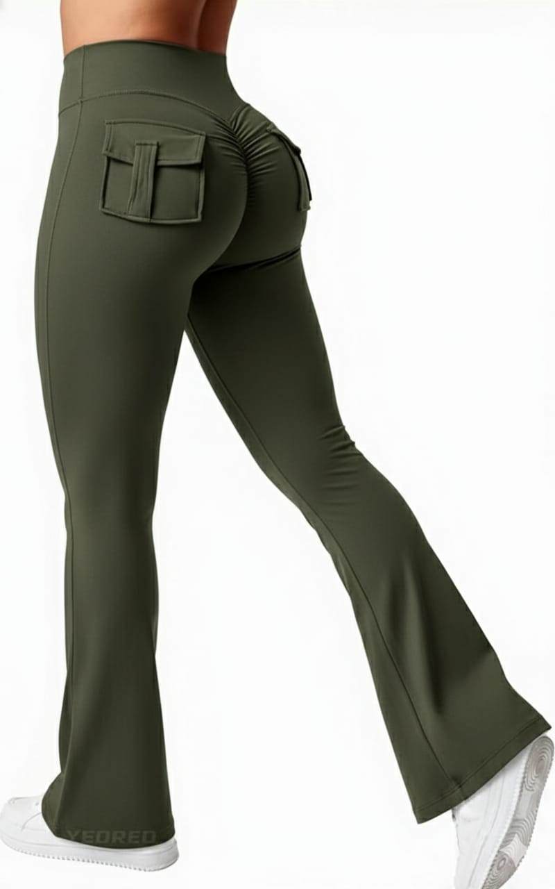 LEGGIN ACAMPANADO BOLSILLO TRASERO 08 VERDE HIERBA M