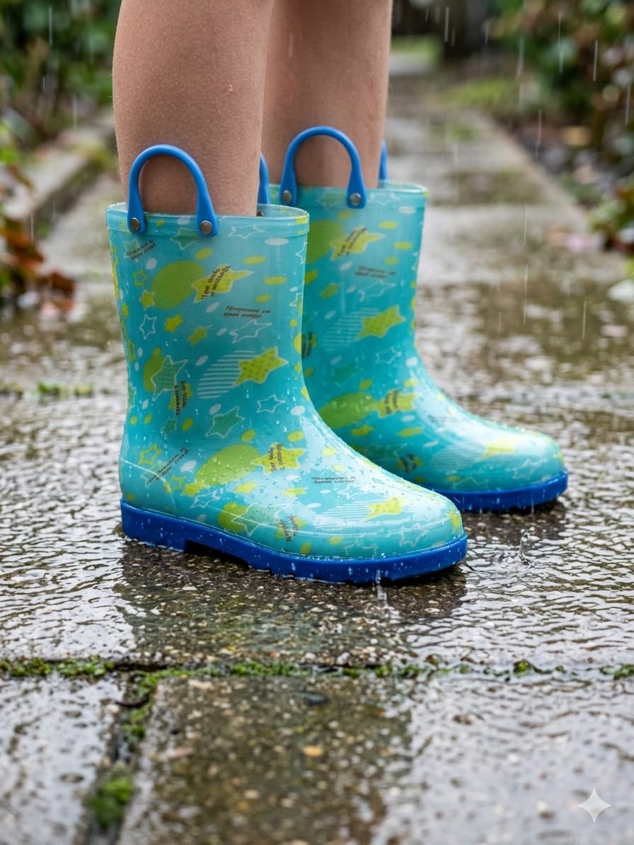 BOTAS PARA LLUVIA COLORES AZUL 18
