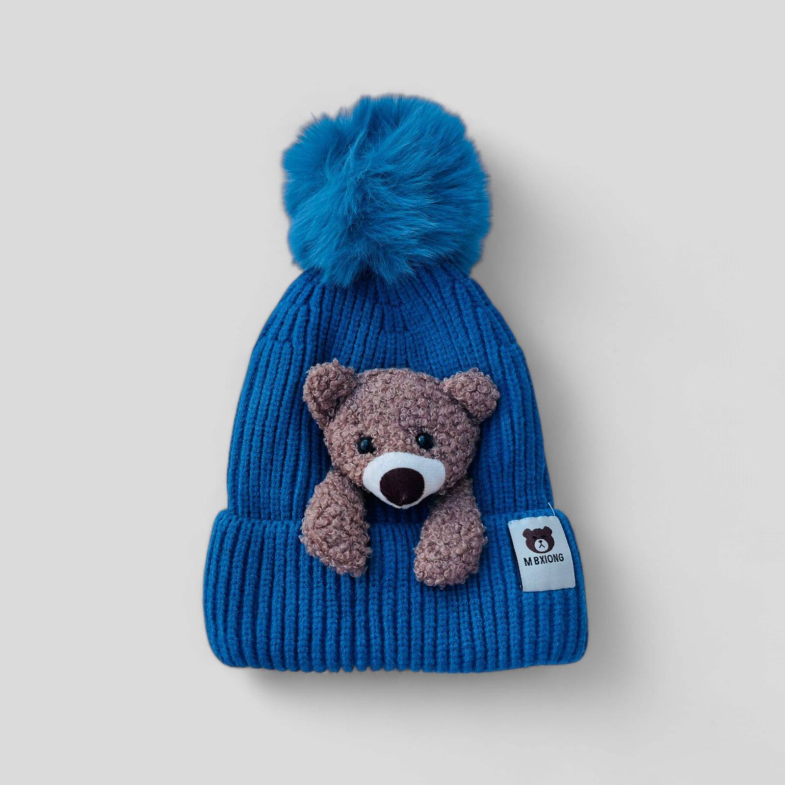 GORRO DE OSITO AZUL