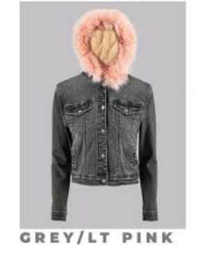 CHAMARRA MEZCLILLA ROOSEVELT 2205 GREY/PINK L