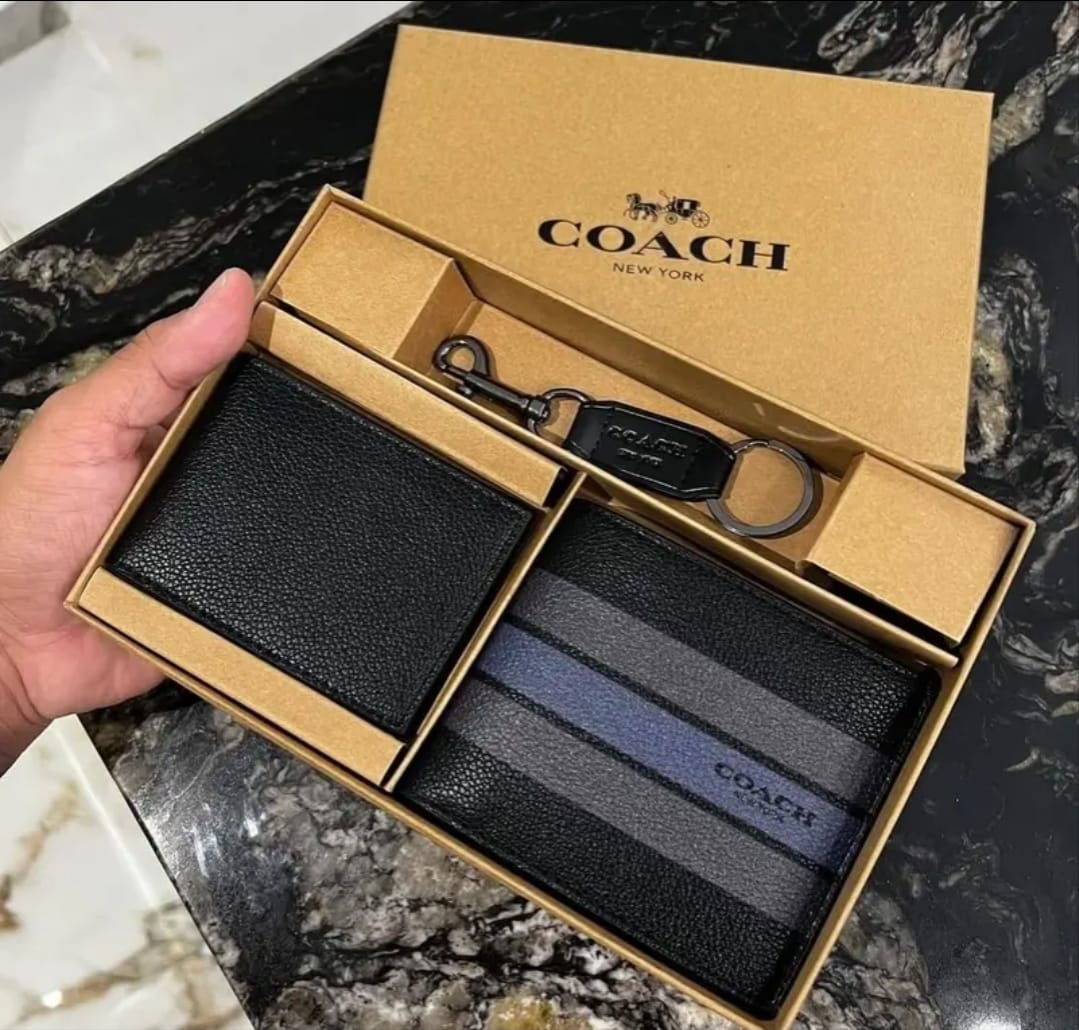 TRIO CARTERA COACH CABALLERO 14