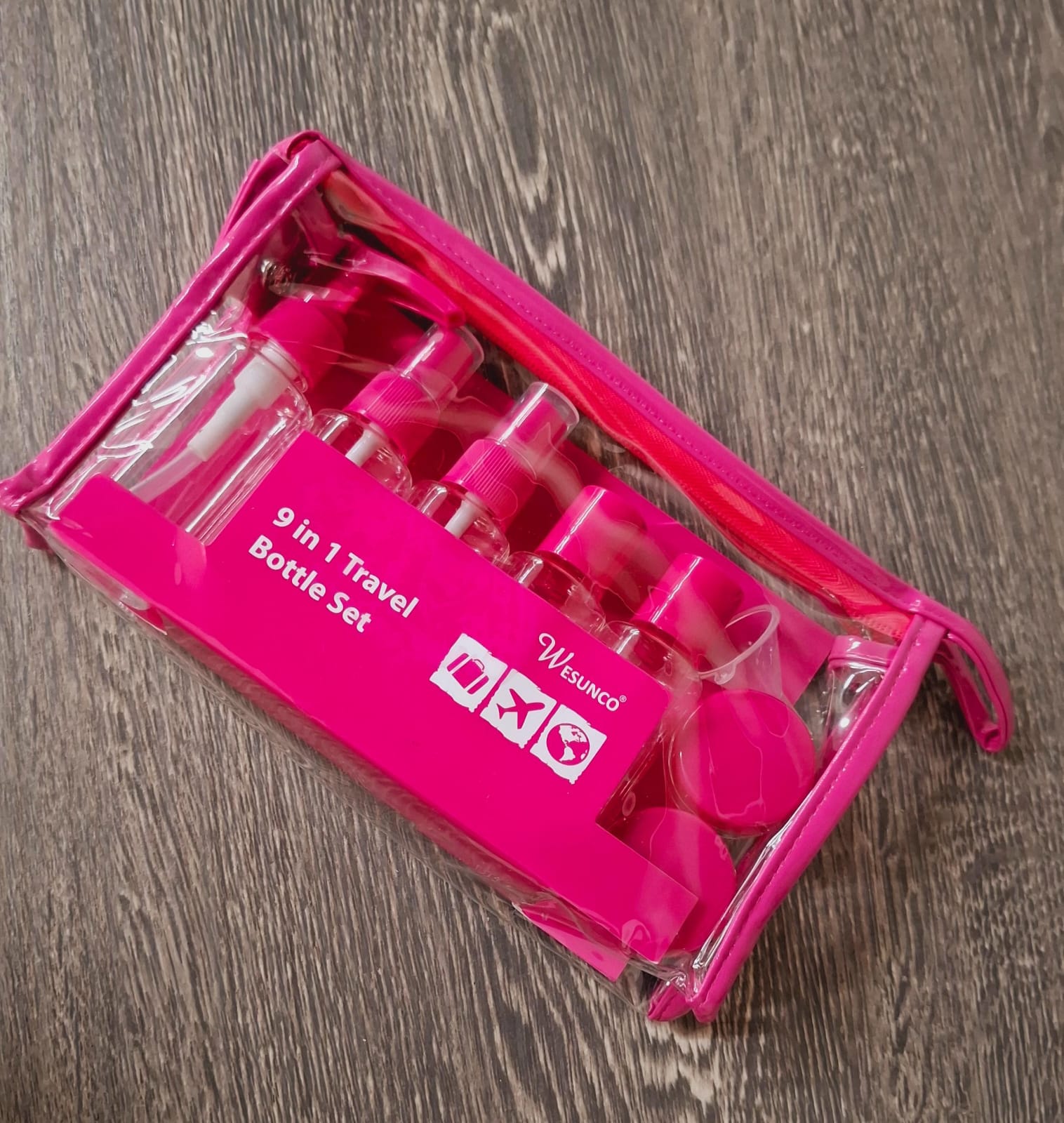 SET DE VIAJE CON ESTUCHE MOD.1 (434) FUCSIA