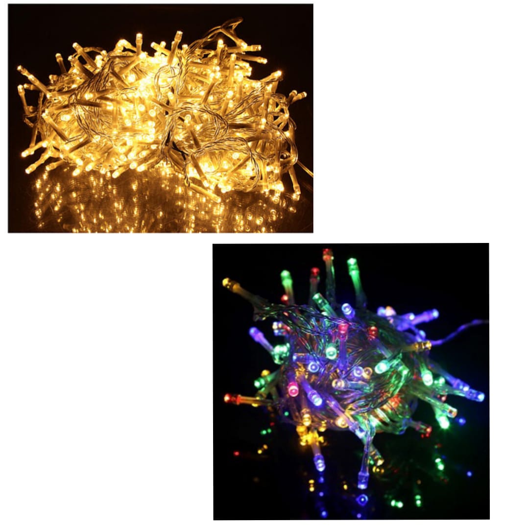 SERIE DE LUZ NAVIDEÑA 200 LUCES TRANSPARENTE