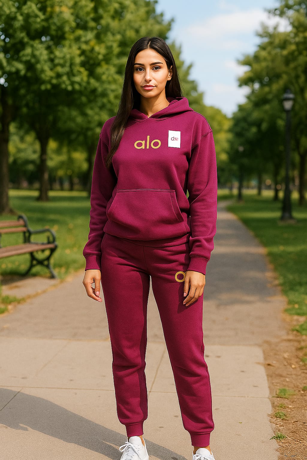 CONJUNTO PANTS ALO BOLSA SUDADERA VIOLETA