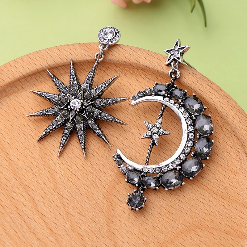 ARETES LUNA Y ESTRELLA VINTAGE