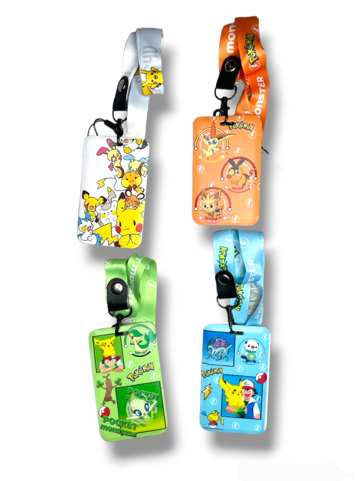 TARJETERO PORTA GAFETE PERSONAJES POKEMON