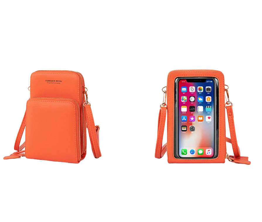 BOLSA PARA CELULAR CROSS BODY NARANJA