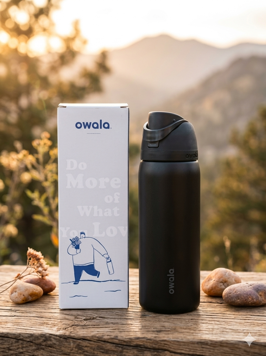 TERMO LISO OWALA 32OZ (945ML) NEGRO