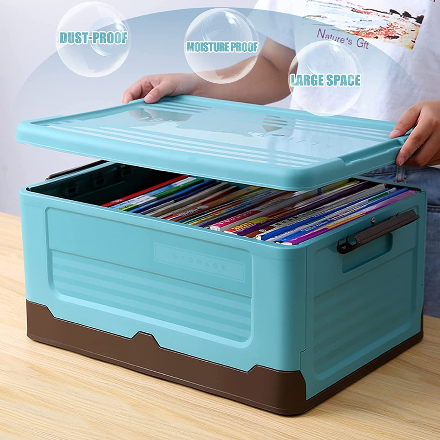 CAJA PLEGABLE VERDE