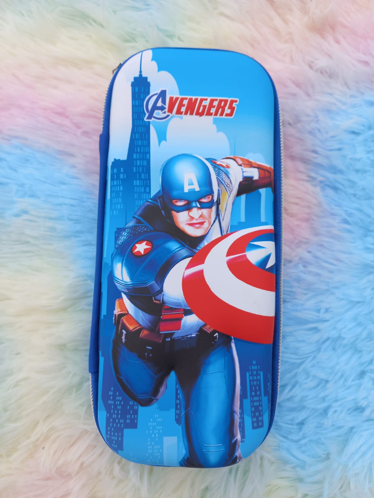 LAPICERA 3D SUPERHEROES CAPITAN AMERICA