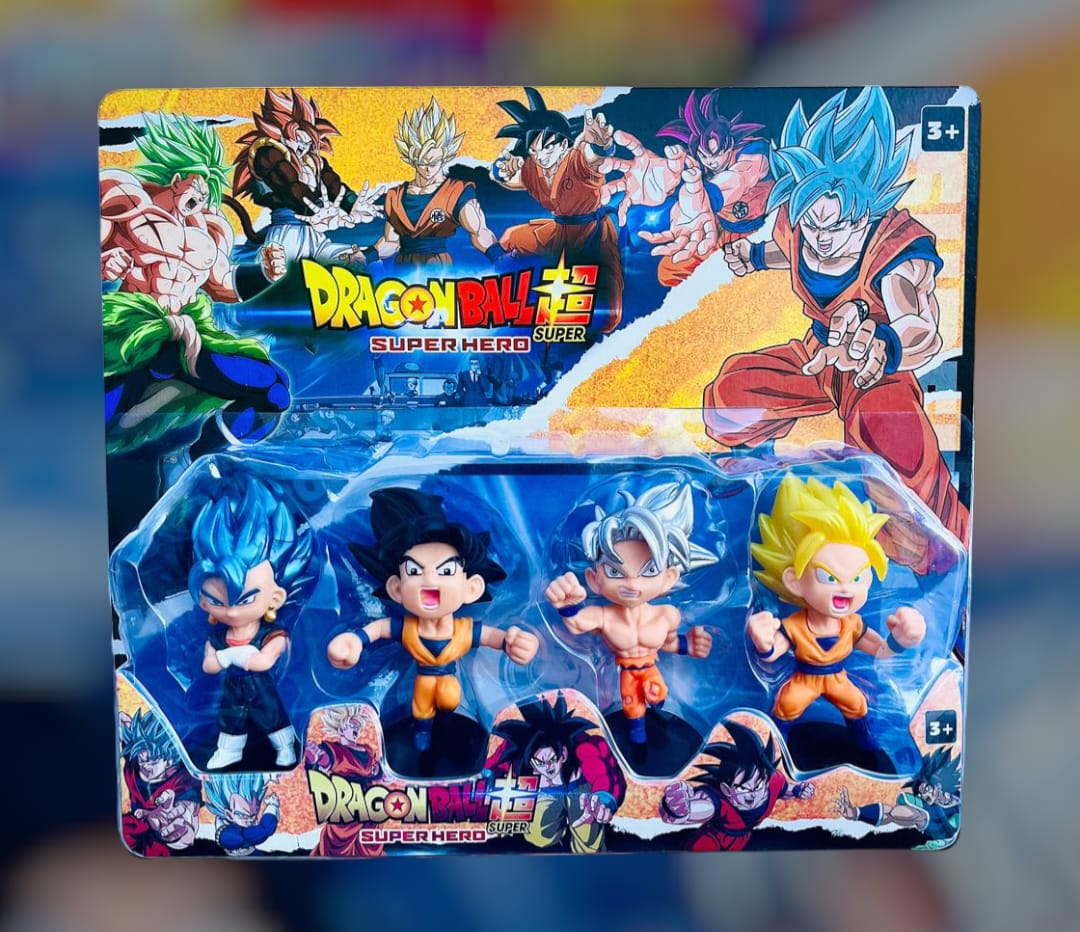 SET FIGURAS DRAGON BALL MOD. 2 GOKU SILVER