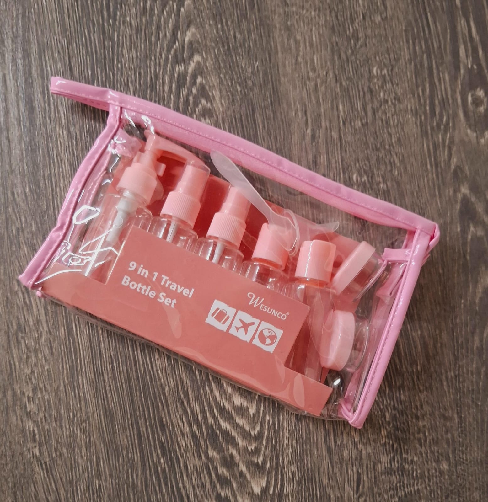 SET DE VIAJE CON ESTUCHE MOD.1 (434) ROSA
