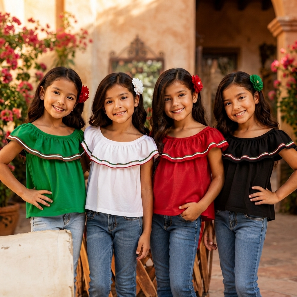 BLUSA MEXICANA NIÑA