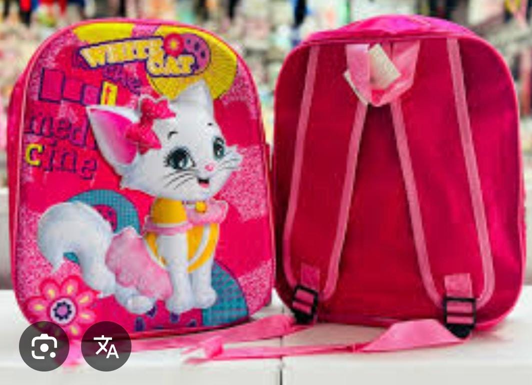 MOCHILA 3D KINDER INDIVIDUAL WHITE CAT #965