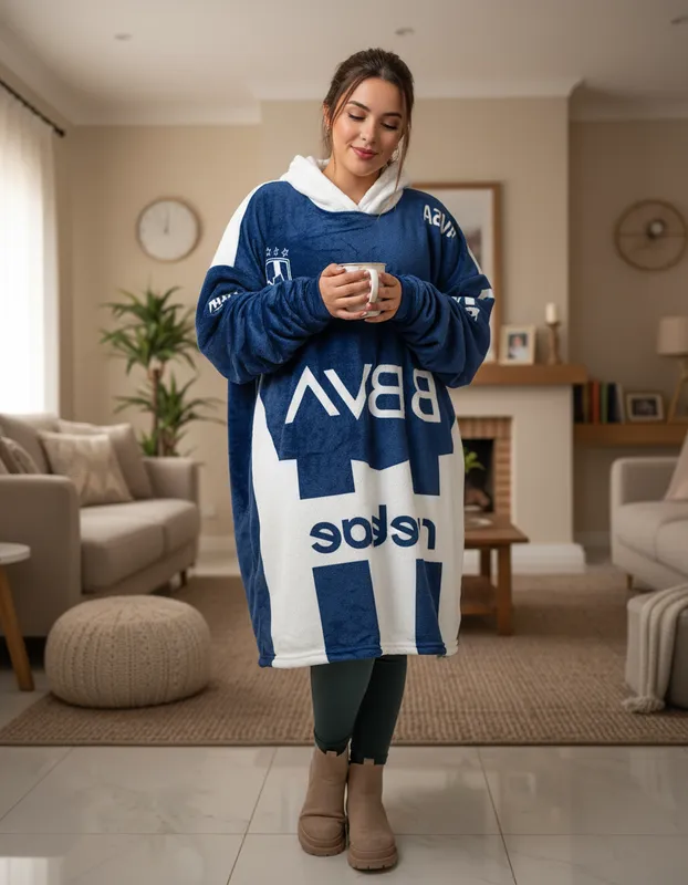 MAXI SUDADERA EQUIPOS ADULTO RAYADOS