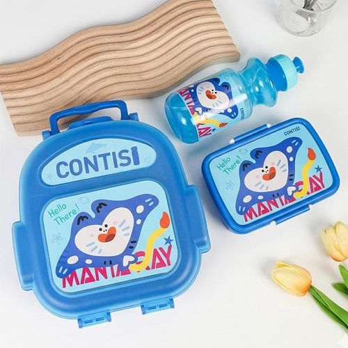 SET LONCHERA TIPO MALETIN AZUL