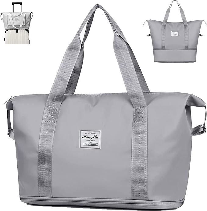 BOLSA DE VIAJE EXPANDIBLE GRIS