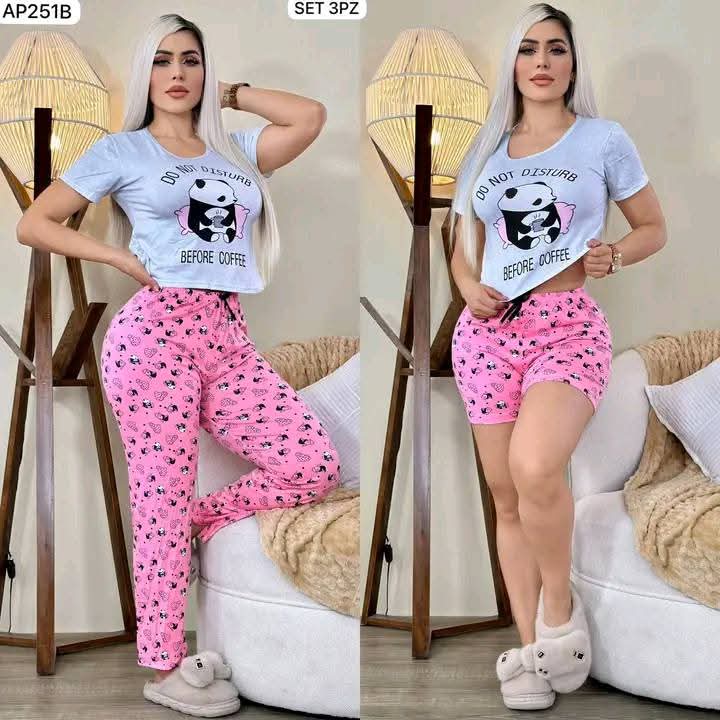 CONJUNTO PIJAMA 3PZ PANDA