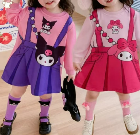 VESTIDO MANGA LARGA SANRIO MELODY 120
