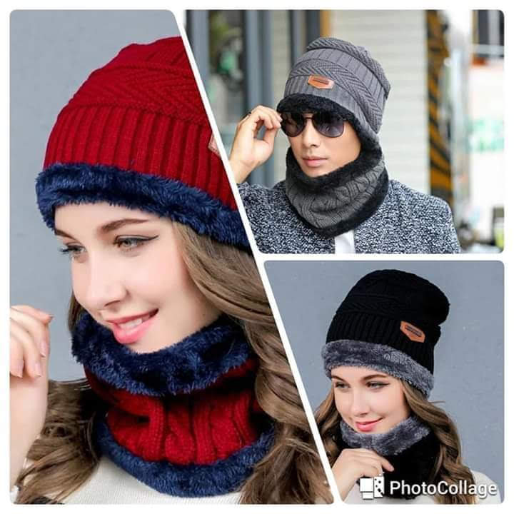 SET GORRO Y BUFANDA UNISEX DAMA Y CABALLERO