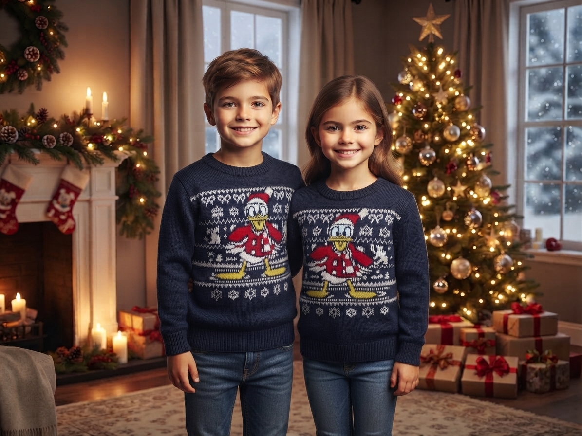 SUETER NAVIDEÑO NIÑOS DONALD 6-8 AÑOS (130)
