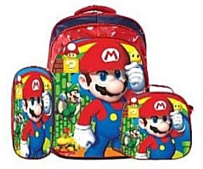 MOCHILA COMBO ESCOLAR #299 MARIO