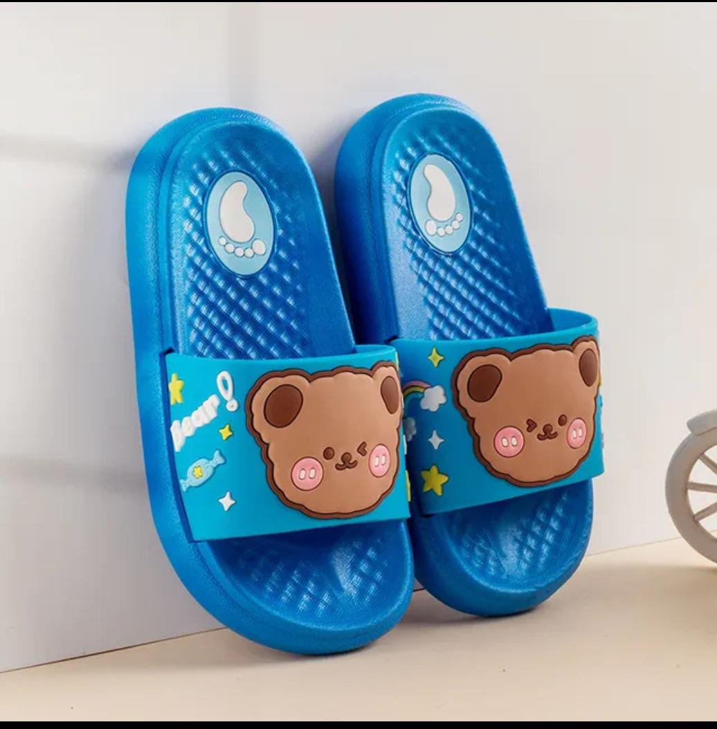 SANDALIAS DE OSITO KAWAII AZUL T-34