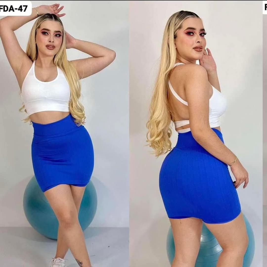FALDA SHORT UNITALLA AZUL REY