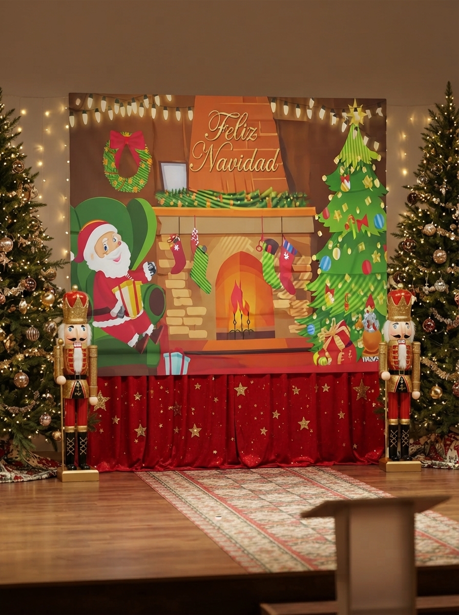 TELON NAVIDEÑO 180X110CM MOD.5