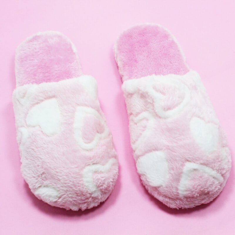 PANTUFLAS CORAZON ROSA 40-41 (25-25.5 CM)