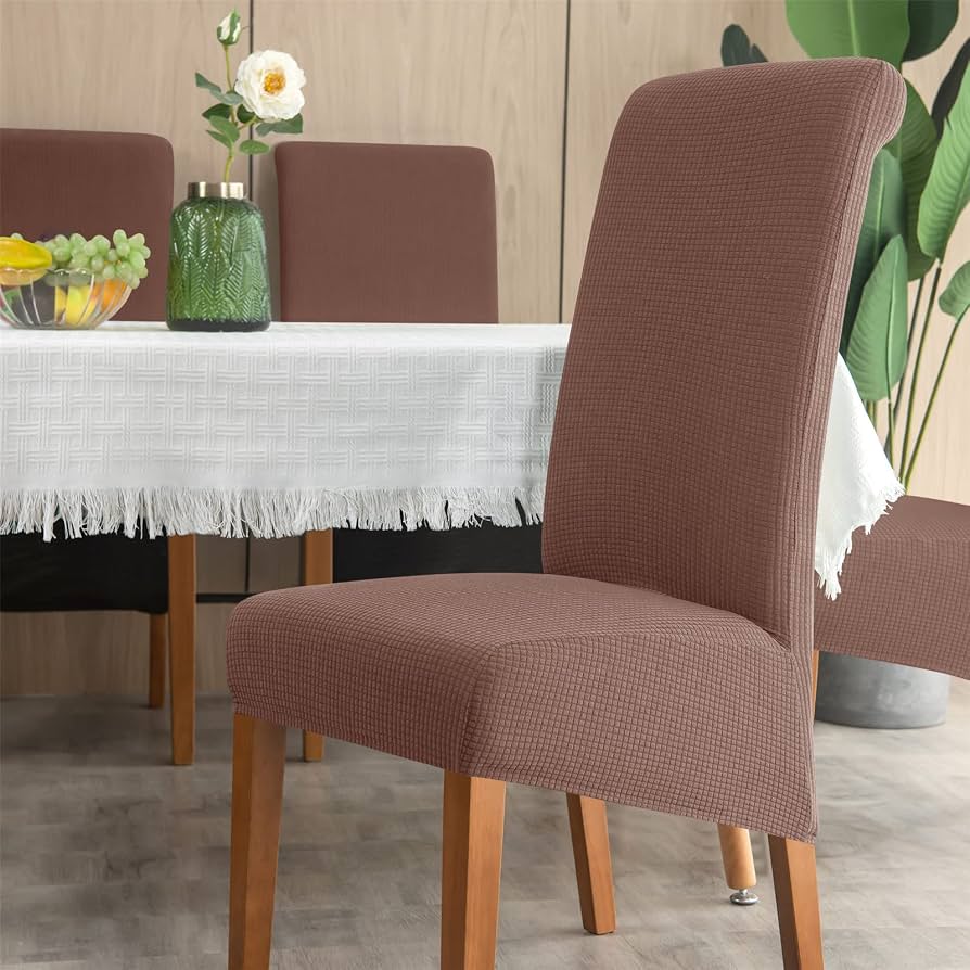 FUNDA CUBRE SILLA RELIEVE CUADROS CAFE