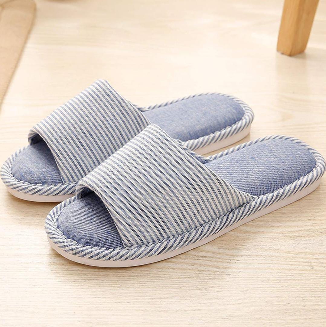 PANTUFLAS DE RAYAS AZUL 35-36 (22-23 CM)