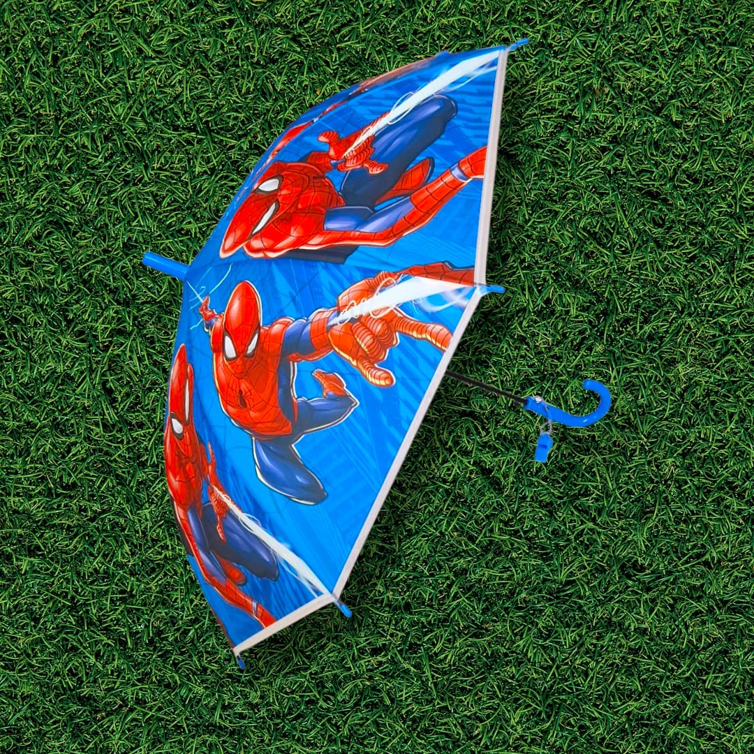 PARAGUAS SOMBRILLA NIÑOS MOD.66008 SPIDERMAN AZUL