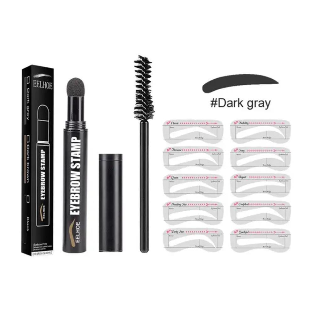SET SELLO DE CEJA Y KIT DE PLANTILLAS DARK GRAY