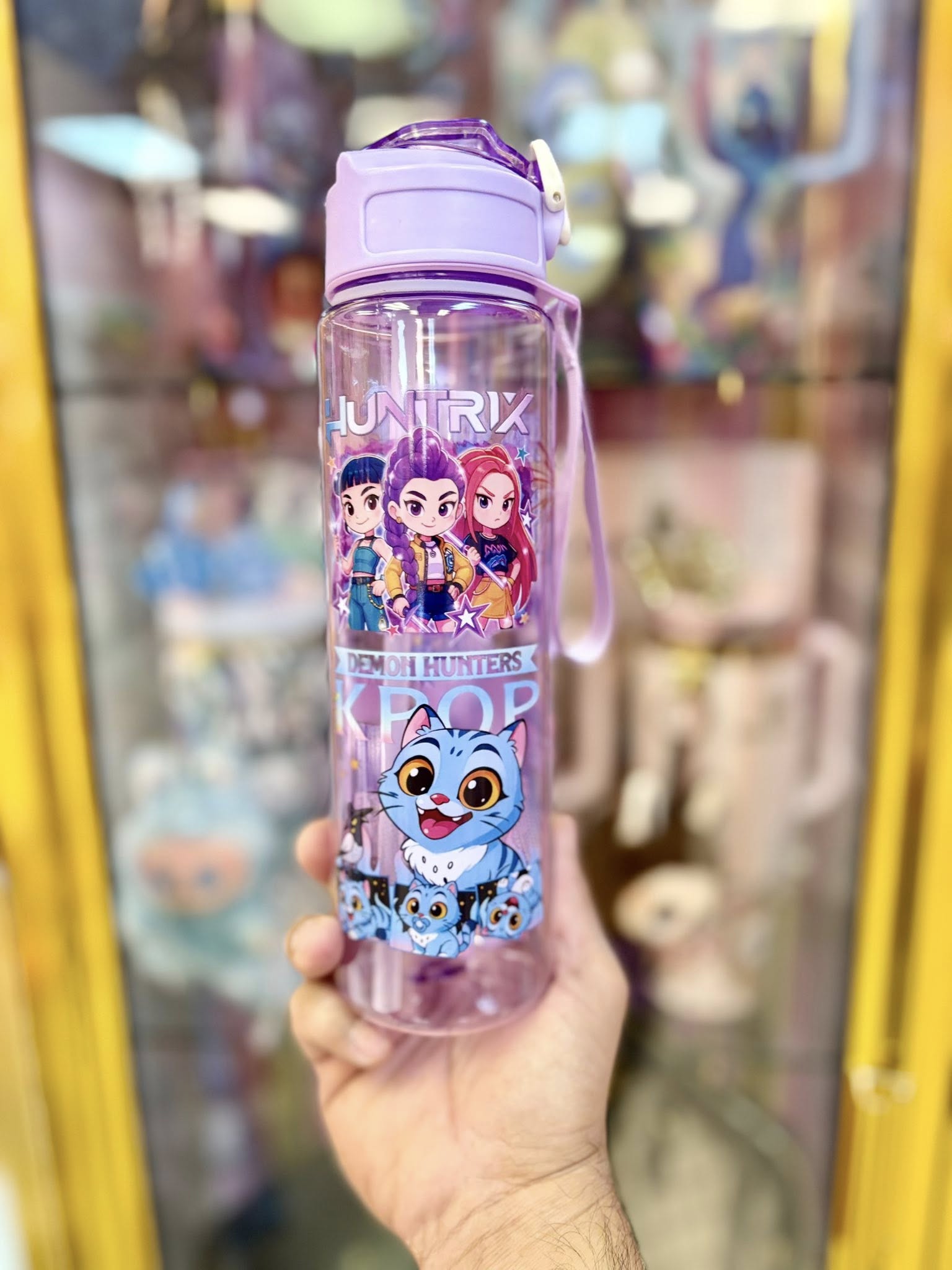 BOTELLA GUERRERAS KPOP MORADO