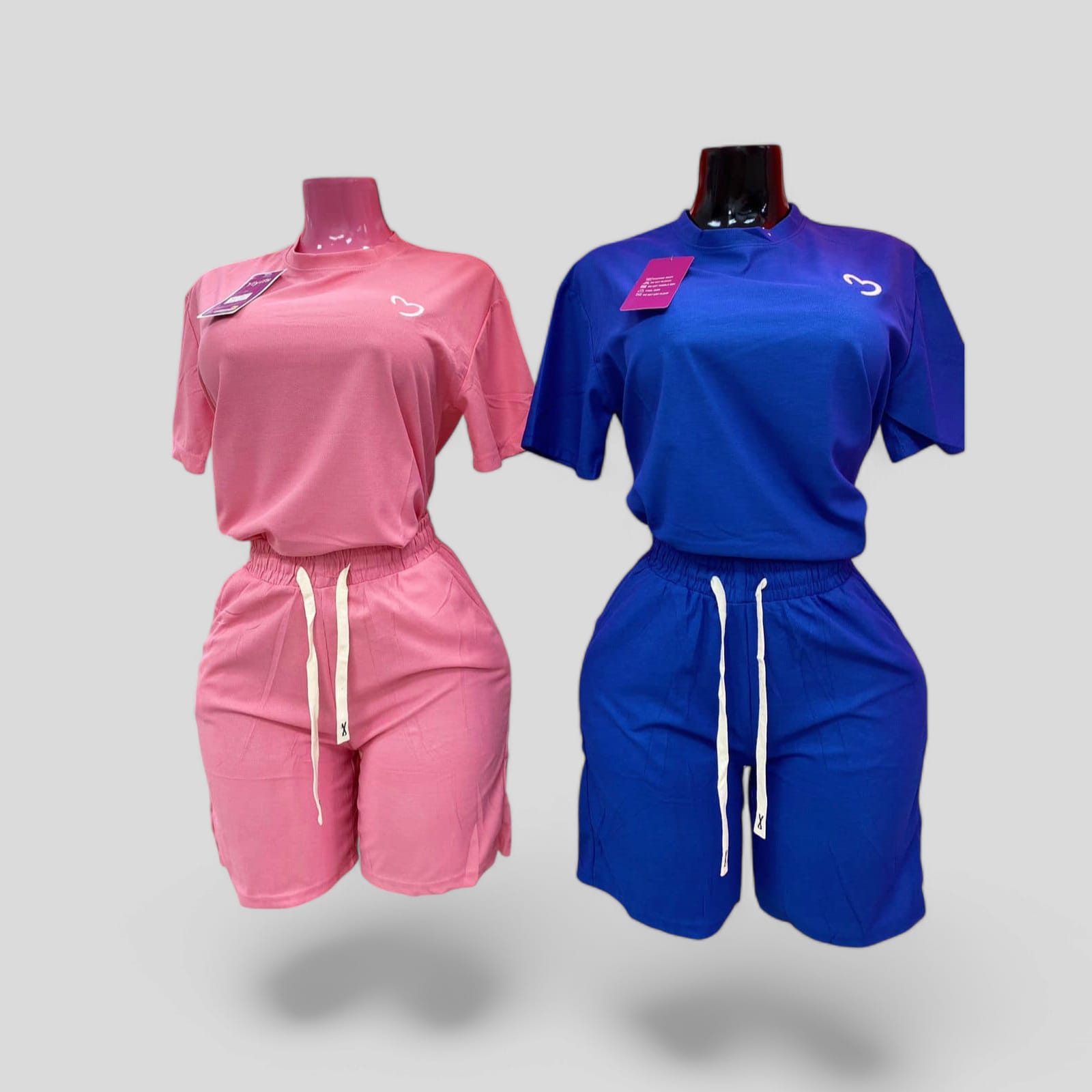 CONJUNTO SHORT ROSA