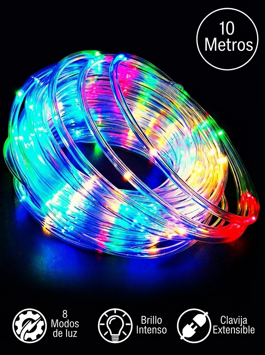 MANGUERA LED 10 M COLORES