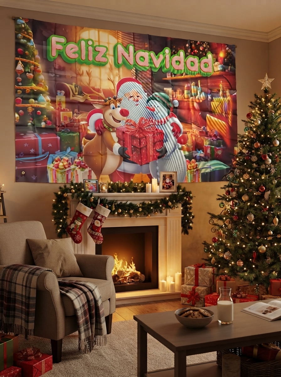 TELON NAVIDEÑO 180X110CM MOD.3