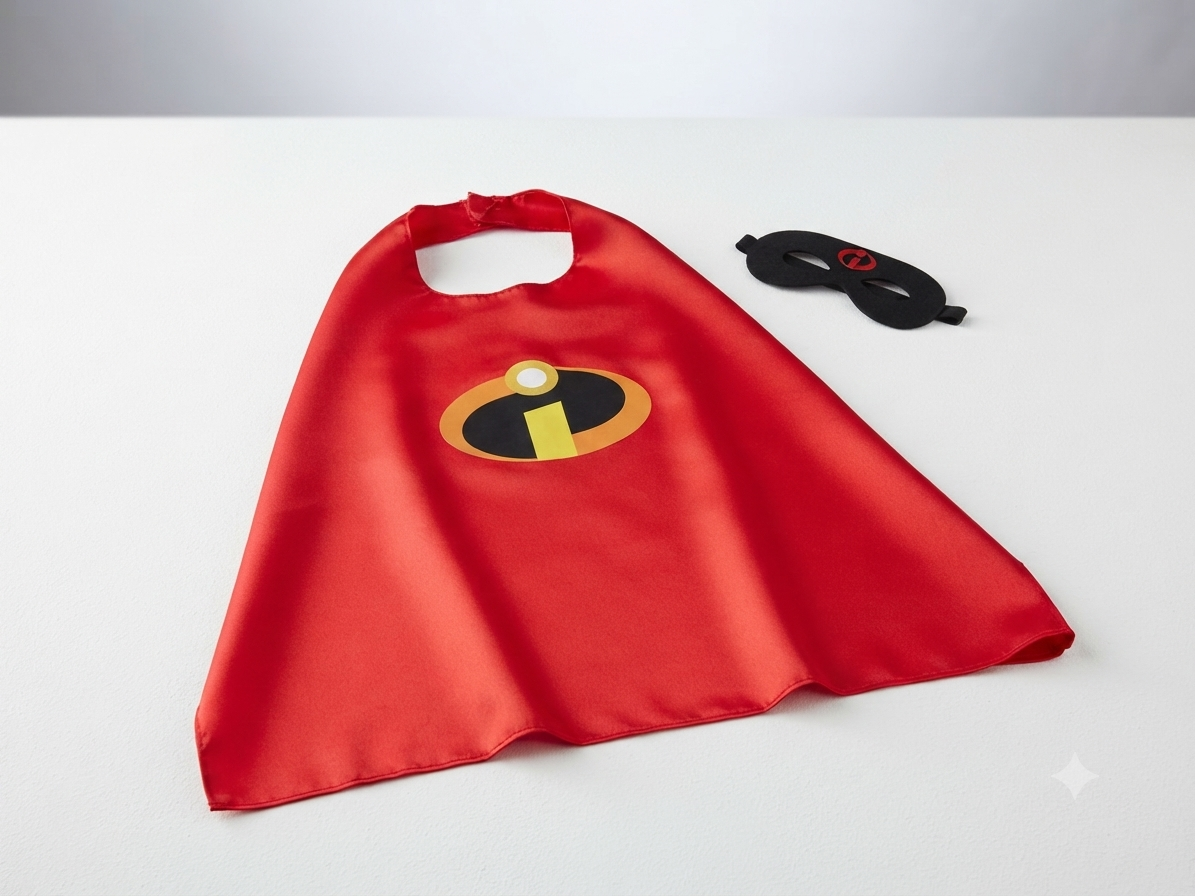 CAPA Y ANTIFAZ DE SUPER HEROES INCREIBLES