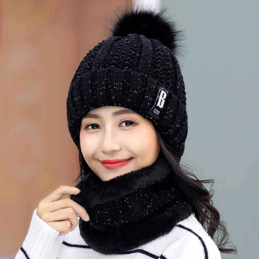 SET GORRO Y BUFANDA DAMA NEGRO