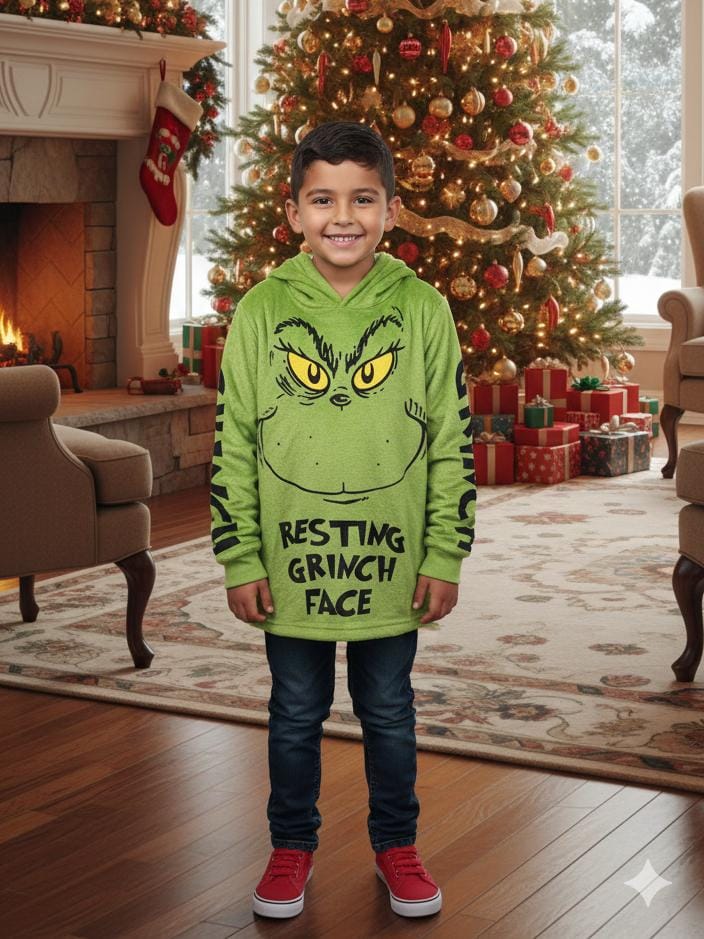 MAXI SUDADERA NIÑOS GRINCH