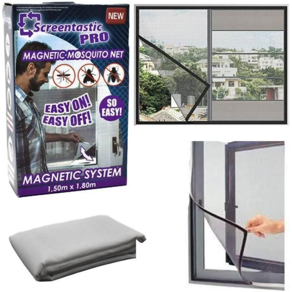 MALLA ANTIMOSQUITOS MAGNETICA VENTANA