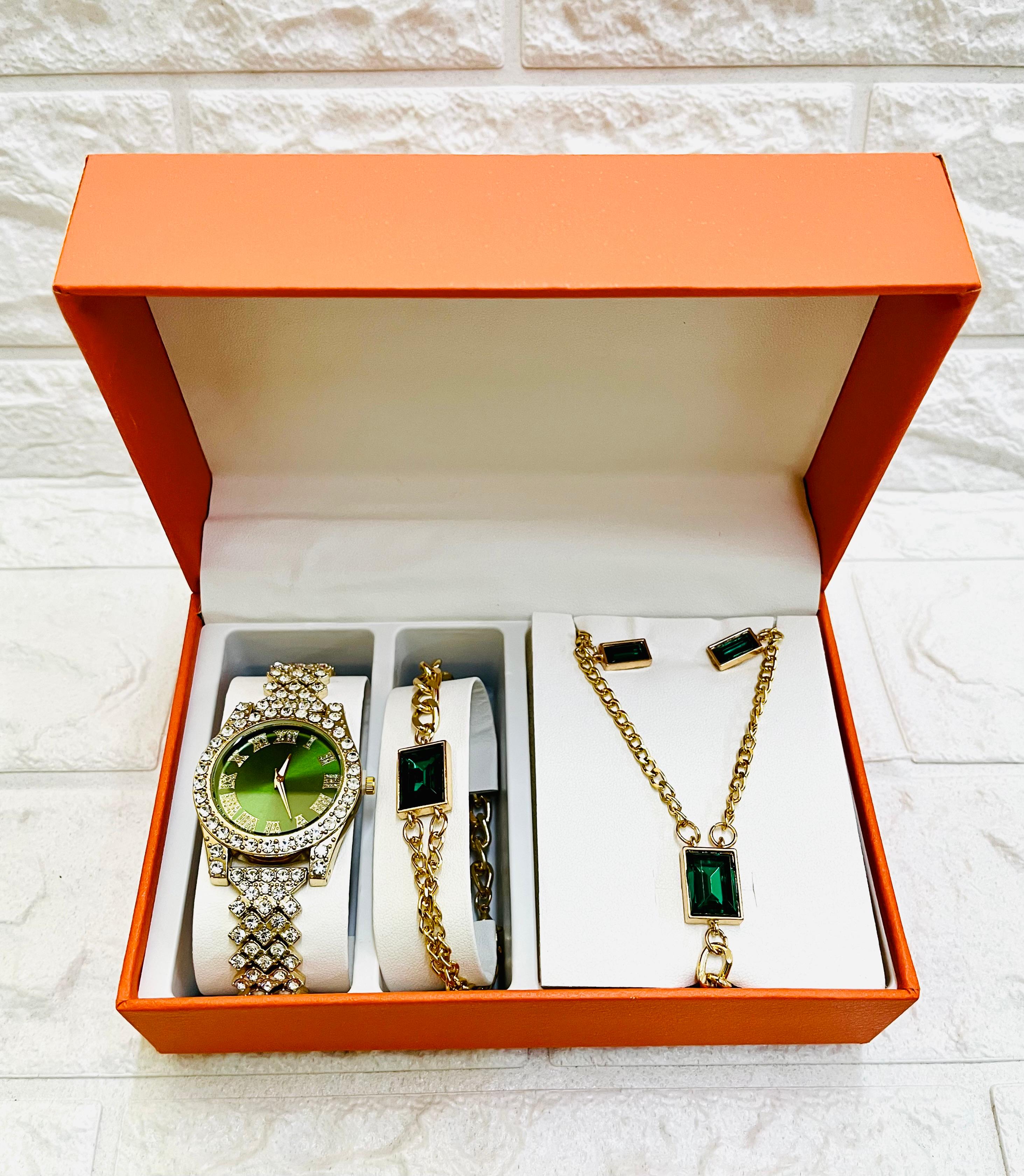 SET DE JOYERIA #56 GEMA VERDE