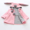 ABRIGO NIÑA CONEJITO ROSA 1-2