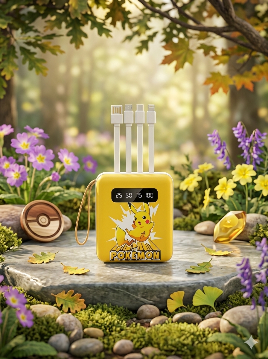 CARGADOR PORTATIL PIKACHU